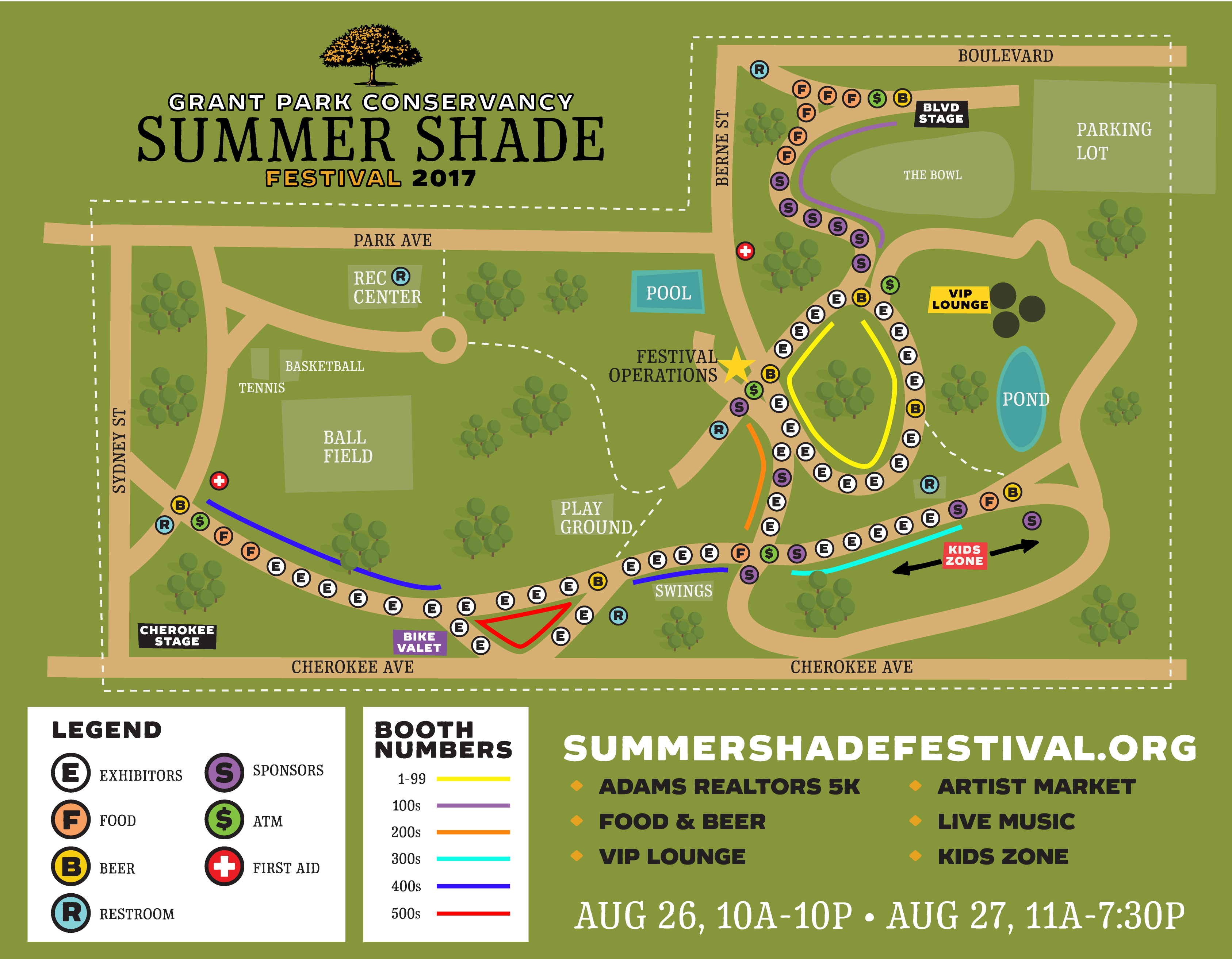 Summer Shade Map Summer Shade Festival